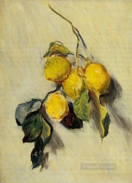  vidas Lienzo - Rama de limones Bodegones de Claude Monet